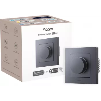 Aqara H2 EU interruttore rotativo con luce grigio — manopola, BLE, 86×86×55,5 mm
