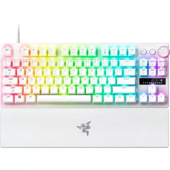 Razer Huntsman V3 Pro Tenkeyless 8KHz | Tastiera da gaming | Cablata | US | Bianco | Razer Analog Optical Switch Gen-2