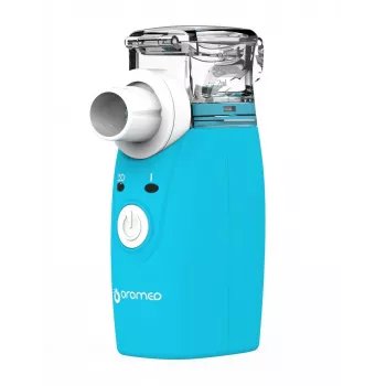 Inalatore a vapore HI-TECH MEDICAL ORO-MESH a batteria blu bianco