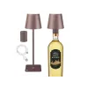 Beper P201UTP113 lampada da tavolo ricaricabile, controllo touch, 2 W, 2000 mAh, acciaio Corten
