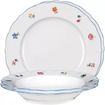Seltmann Weiden servizio da tavola 12 pz. porcellana bianco