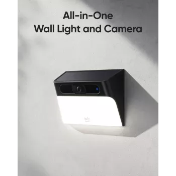 Anker Innovations Eufy Solar Wall Light Cam S120 - telecamera di sorveglianza di rete - resistente alle intemperie - colore (giorno/notte)