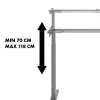 Scrivania regolabile in altezza manualmente MACLEAN MC-790NG — carico max 60 kg, altezza max 120 cm