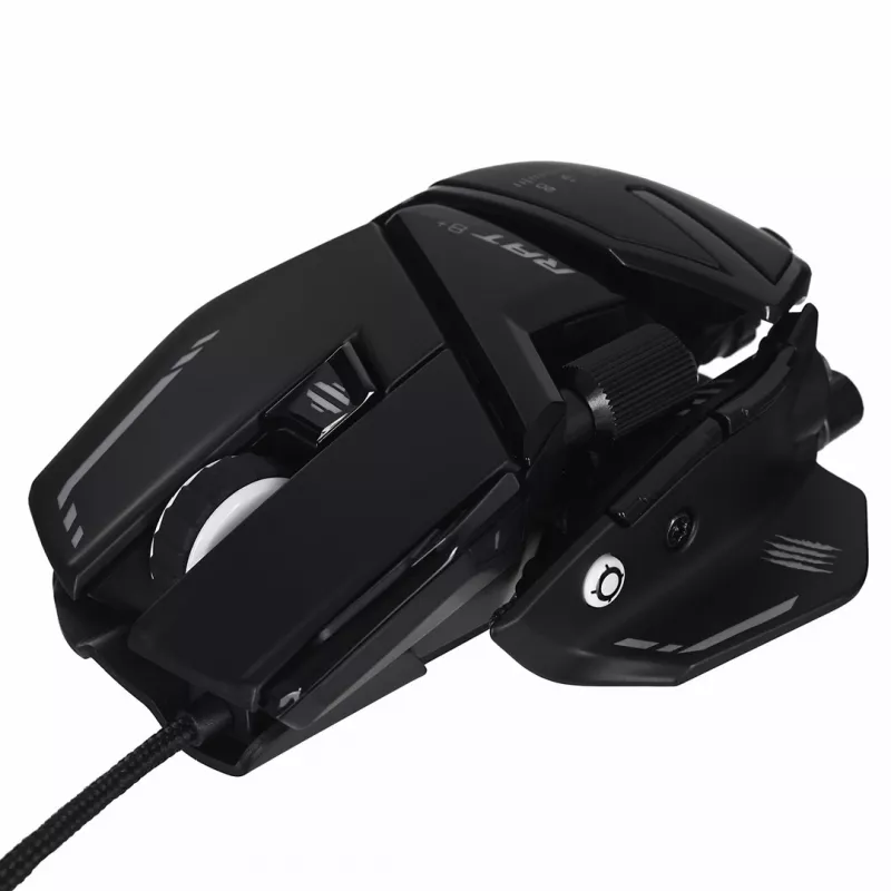 Mouse da gaming MadCatz R.A.T. 8+ — per destrimani, ottico, 16000 DPI, 11 tasti, USB Type-A, 145 g