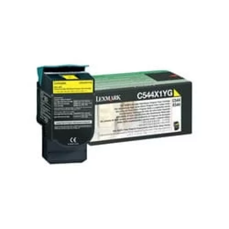 Lexmark - cartuccia toner - resa particolarmente elevata - 1 x giallo - 4000 pagine - LRP / LCCP (0C544X1YG)