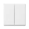 Placca a parete / copertura per interruttore Busch-Jaeger 1731-0-2005, bianco, compatibile con Busch-balance SI