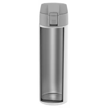 Thermos ZWILLING THERMO, tazza da viaggio, doppio isolamento, chiusura di sicurezza, 450 ml, altezza: 22,8 cm, bianco