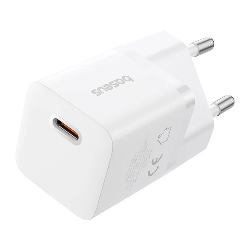 Baseus P10110909213-00 Caricabatterie da rete USB-C GaN5 mini 25W bianco