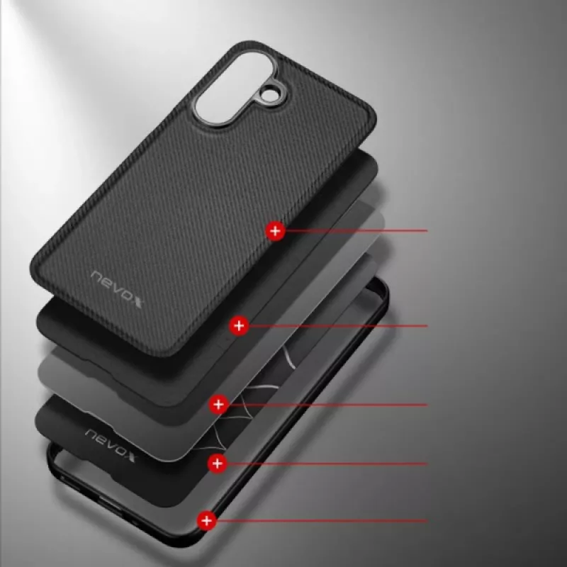 Custodia protettiva Nevox per Samsung Galaxy A17 5G — StyleShell, nero