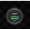 Caricabatterie da auto Unitek P1400A con USB-C e USB-A, 38W, Quick Charge 3.0, ingresso 12–24V, nero