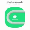 Cavo USB-C-USB-C PowerStream 100W intrecciato 1,2m bianco