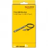 Delock 64273 hub USB sottile a 7 porte, USB Type-C o Type-A su 1x USB 5 Gbps Type-A + 6x USB 2.0 Type-A