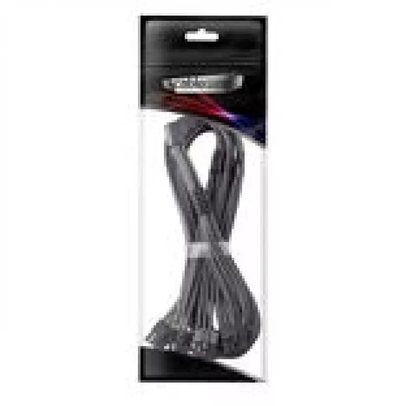 Cavo di collegamento CableMod C-Series Pro variante A 90° 16-pin a 4×8-pin PCIe carbonio