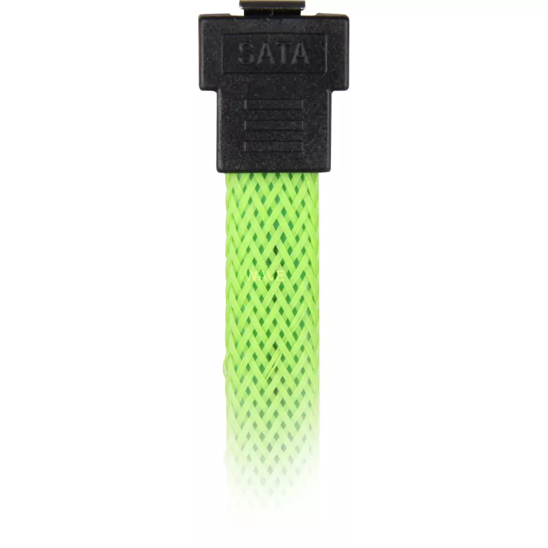 Sharkoon cavo SATA III 90° con guaina, 0,3 m, verde