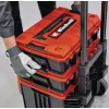 Valigetta per attrezzi Einhell E-Case Tower nero rosso polipropilene resistente al calore protezione dagli schizzi