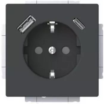 Busch-Jaeger Presa SCHUKO USB-A+C 20 EUCB2USBAC-885 (2CKA002011A6312)