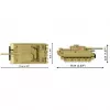 Kit di costruzione Cobi Tiger I 131 — 144 pezzi, età consigliata 6+, verde