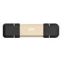 Silicon Power DS72 SSD portatile a chiavetta da 1 TB, USB 3.2 Gen 2, USB-A/USB-C, oro