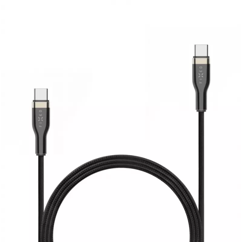 FIXED FIXDB-CC2-BK cavo USB-C/USB-C intrecciato, 2 m, 100 W