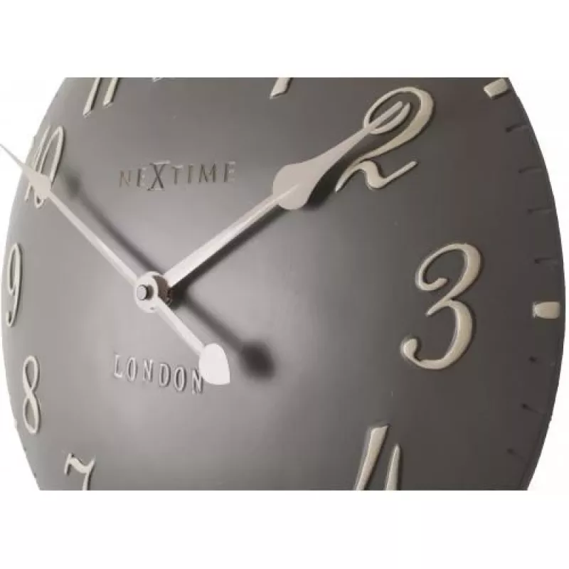 NeXtime orologio 3084gs London Arabic, Ø34,5cm, da parete, grigio/bianco