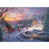 Thomas Kinkade Studios: Disney Dreams Collection - Cinderella Bringing Home the Tree, puzzle 1000 pezzi