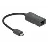 Adattatore USB Type-C maschio a LAN 2,5 Gigabit compatto DeLOCK 66645