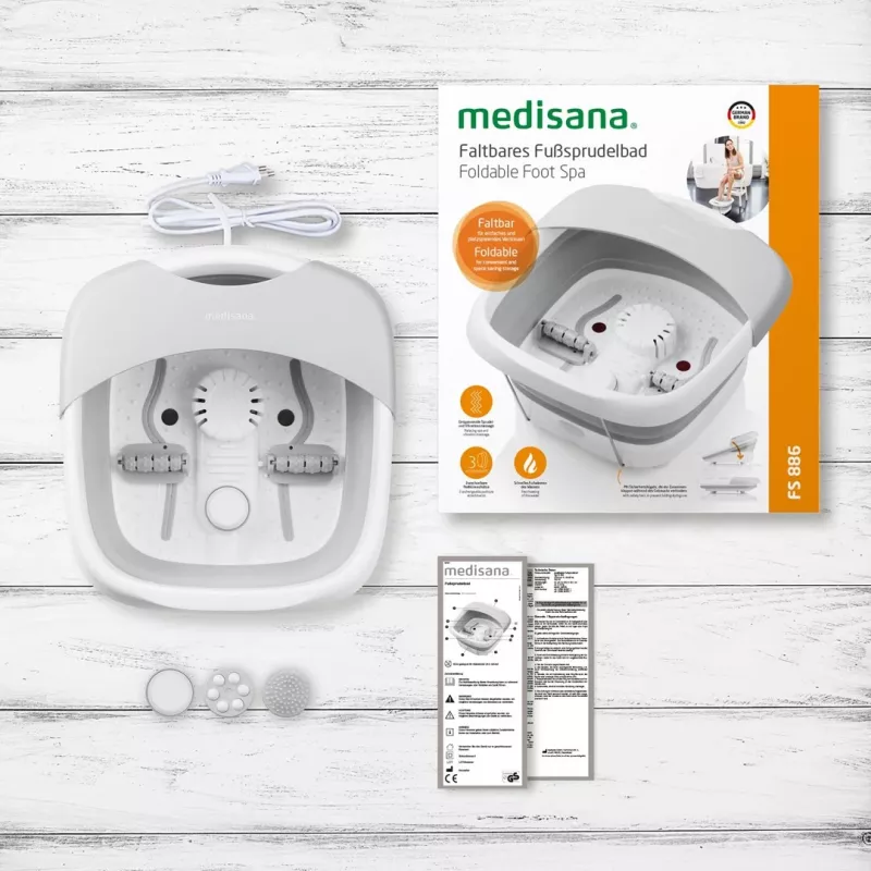 Medisana FS 886 pediluvio, bianco/grigio