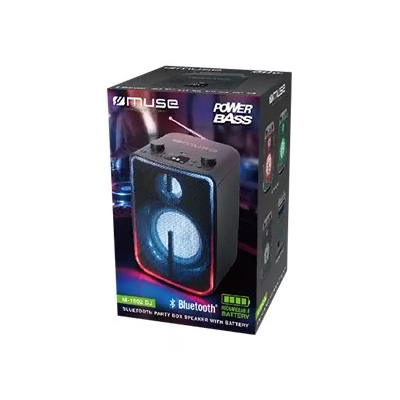 Altoparlante singolo portatile Muse M-1802 DJ nero