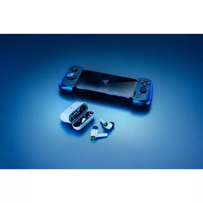 Cuffie Razer Hammerhead HyperSpeed wireless in-ear gaming Bluetooth bianco