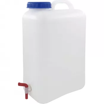 Tanica per acqua 19 L, contenitore per acqua trasparente/blu