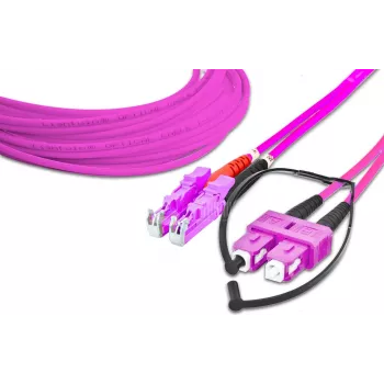 Lightwin Patch cord in fibra ottica duplex di alta qualità - MM OM4 - LSH - SC (LDP-50 LSH-SC 5.0 OM4)
