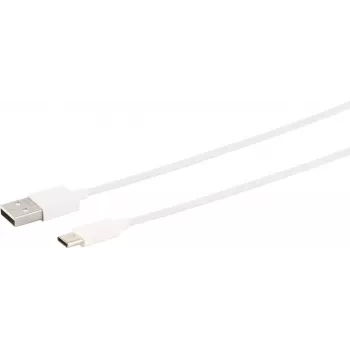 Cavo USB S/CONN 14-13043 USB 2.0 2 m USB A USB C bianco