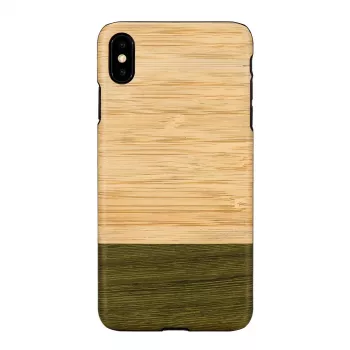 Custodia per smartphone man and wood per iPhone XS Max — retro in legno foresta di bambù, custodia protettiva