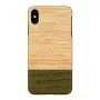 Custodia per smartphone man and wood per iPhone XS Max — retro in legno foresta di bambù, custodia protettiva