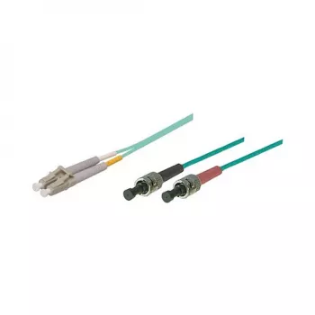 Cavo patch fibra ottica duplex OM3 (multimodale, 50/125) LC/ST, LSZH, polarità reversibile, 3m, Good Connections®