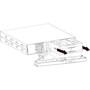 Pacco batteria per PowerWalker VFI 10000P/RT LCD (ricambio, modello compatibile VFI 10000P/RT)