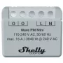 Interruttore intelligente Shelly Qubino Wave PM Mini, 1 canale, da incasso, Z-Wave, wireless, 110–240 V AC / 24–30 V DC, grigio