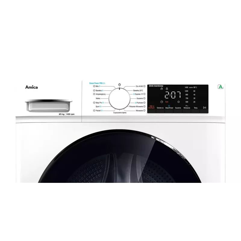 Lavasciuga AMICA A1WDS8514DLiStH 8 kg capacità 1400 giri/min centrifuga