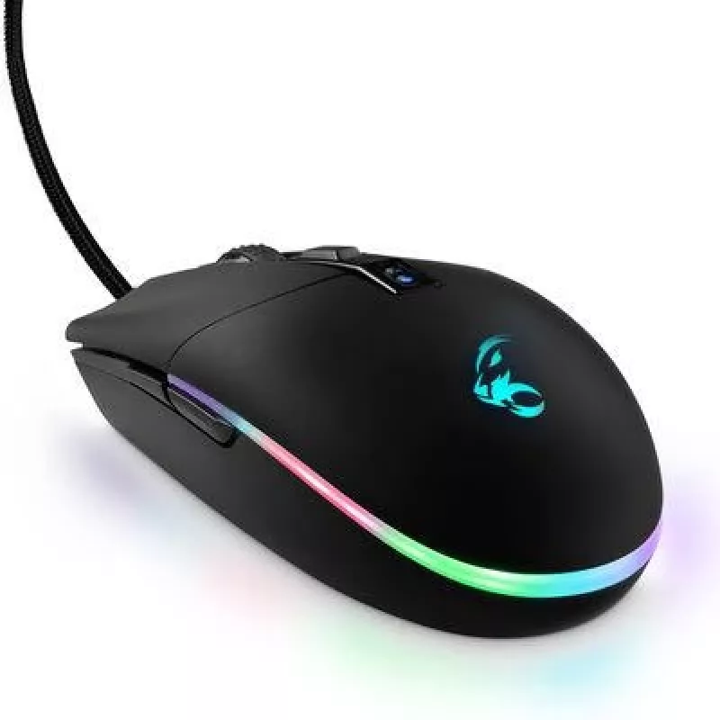 Mouse gaming MediaRange MRGS202 – per destrimani, ottico, 4000 DPI, 6 tasti, USB Type-A, nero