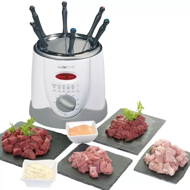 Friggitrice Clatronic FFR 2916 Single 1 L a sé stante 900 W grigio, bianco