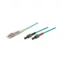 Cavo patch fibra ottica duplex OM3 (multimodale, 50/125) LC/ST, LSZH, polarità reversibile, 2m, Good Connections®