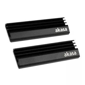 Dissipatore/radiatore per SSD Akasa A-M2HS01-KT02 per sistema di raffreddamento PC nero 1 - 2 (A-M2HS01-KT02)