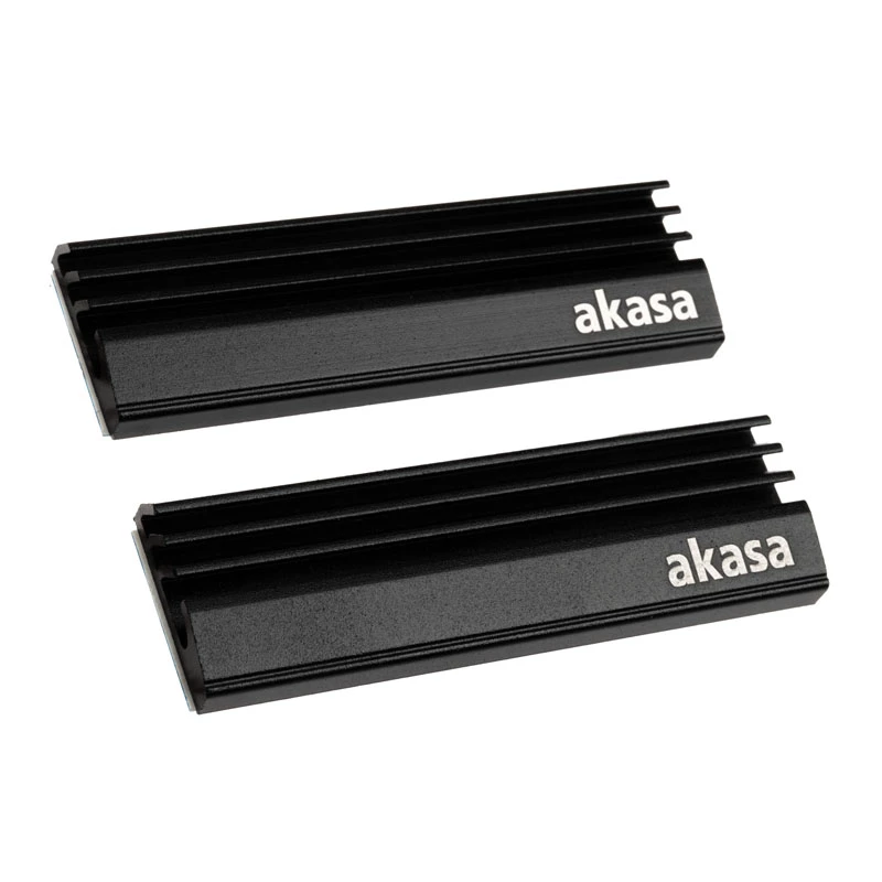 Dissipatore/radiatore per SSD Akasa A-M2HS01-KT02 per sistema di raffreddamento PC nero 1 - 2 (A-M2HS01-KT02)
