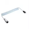 Cavo spiralato Aviator USB-C a USB-C Akyga AK-USB-49 con connettore GX16, USB 2.0, 3 m, bianco