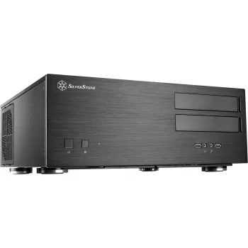 SilverStone Grandia GD08 - Desktop - SSI EEB - senza alimentatore - nero - USB/Audio