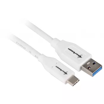Cavo USB 3.2 Gen 2, USB-A maschio > USB-C maschio (bianco, 1 metro)