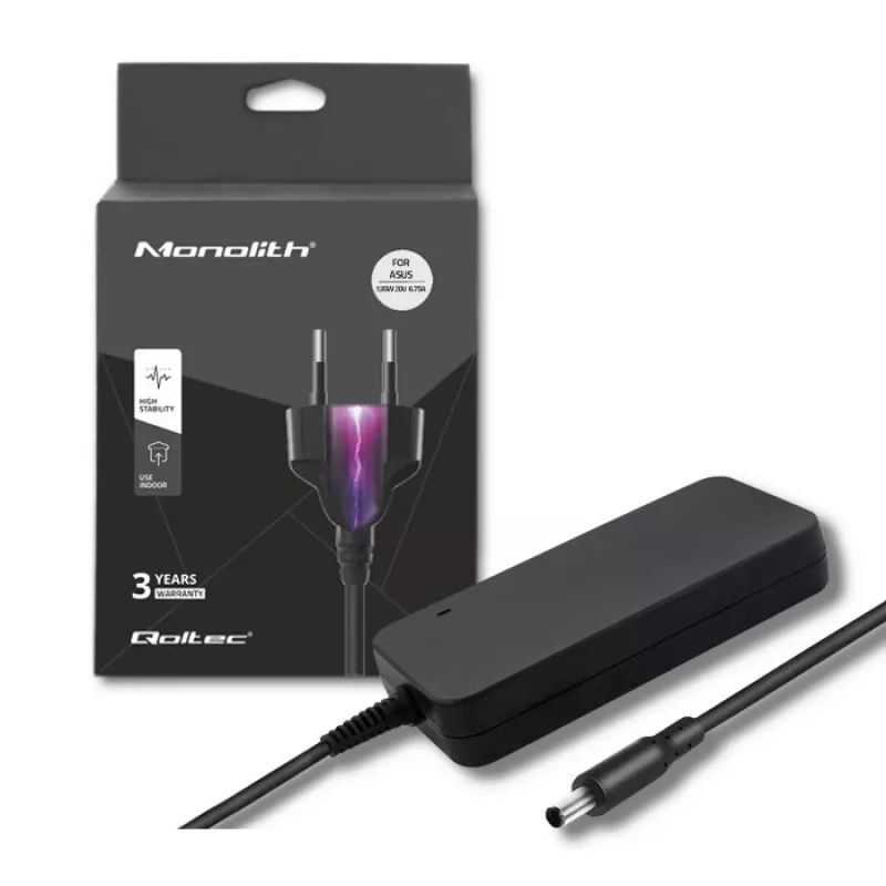 Caricabatterie da interni Qoltec 51499 laptop nero
