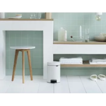 Brabantia 112126 pattumiera 3 l rotonda bianca (11 21 26)