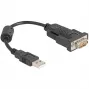 Adattatore DeLOCK USB 2.0 Type-A a seriale RS-232 D-Sub 9 poli connettore maschio 0,25 m
