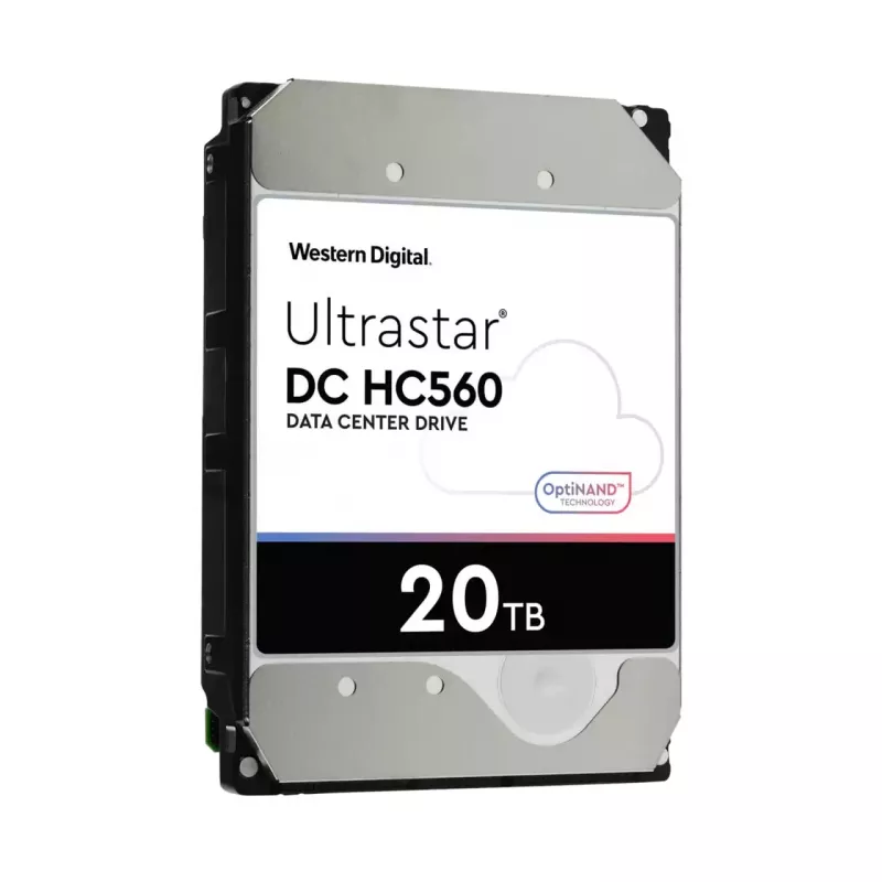 WD Ultrastar DC HC560 - disco rigido - 20TB - interno - 3.5 (8,9 cm) - SATA 6Gb/s - 7200 giri/min - buffer: 512MB (0F38785)